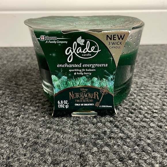 Glade Other - Glade 3 Wick Enchanted Evergreens Balsam Holly NWT Discontinued 2018 Winter